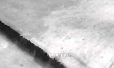 RU POV: A Baba Yaga been tracked down by Russian drone. After the operator reveals himself, his position is targeted by a shell