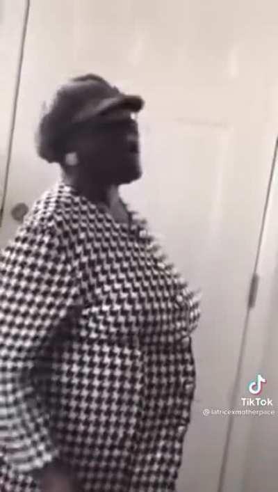 When gospel granny arrives for lunch....