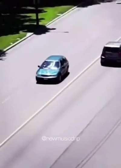 Tossing rocks at cars