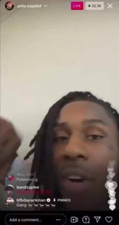 Polo g admits the truth