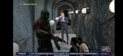 Greek news used CS go terrorist for Israel-palestine conflict 💀