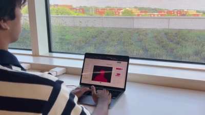 I was sitting hunched over my laptop all day so I turned my webcam into a posture coach