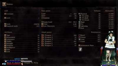 Blindfolded catmaid on a dancepad at sl1 ng+7 vs Champion Gundyr