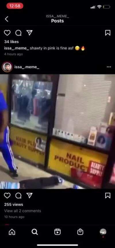 Pedo gets pistol whipped and kicked