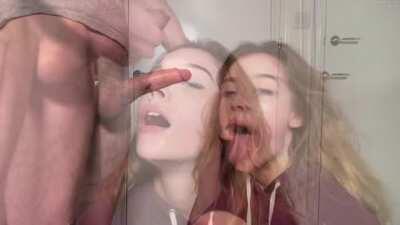 Cutie Gets Throat Fucked And Facial