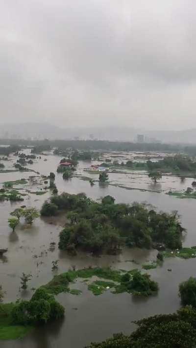 Behind Palava Casa Bella after 2 days of continuous rains