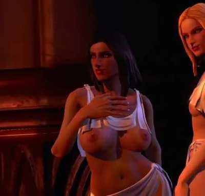 This air headed bimbo from God of War 3 probably has the most fappable pair of tits in gaming history