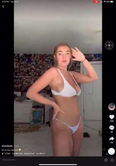 At least she gets a double D for effort