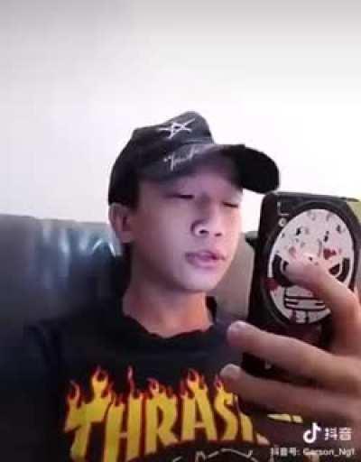 This is how a Chinese Malaysian respond whenever we hit something accidentally .