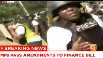 They shot protestors live on tv