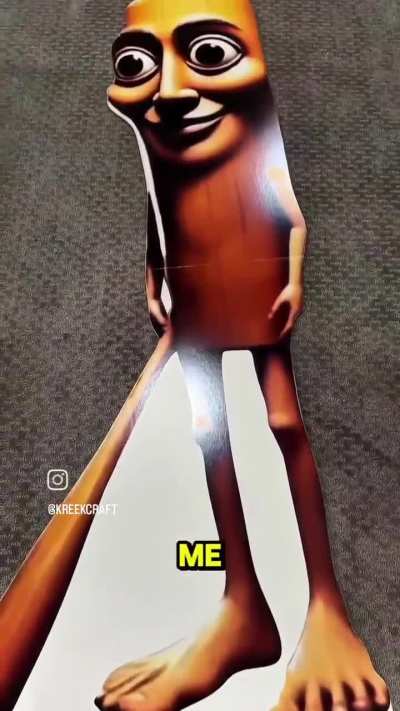 Sammy sent KreekCraft a 6-foot tall Tung tung tung sahur figure.