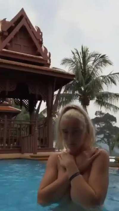 IG Live on the pool part 2