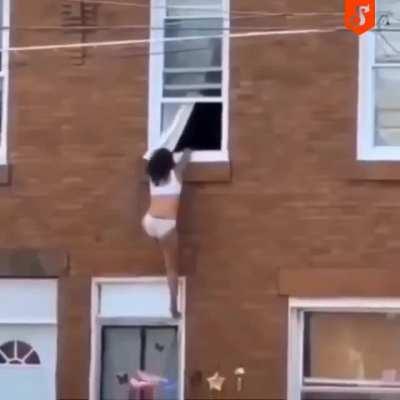 Sleeping with a married men and his wife comes home karma says the window is ur only escape route..