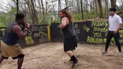 This is not the greatest fight you'll ever see but it's one of the greatest moments of class and respect that a man has ever shown another man.