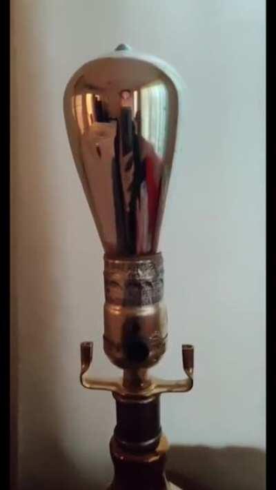 A fireworks light bulb