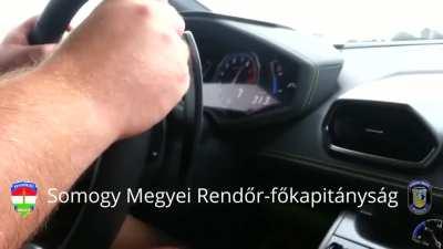 Hungary. Lamborghini driver and passenger survived