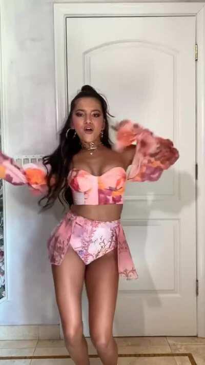 Spoiled little cocktease Isabela Merced.