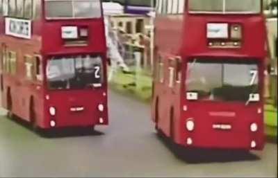 UK double-decker bus racing