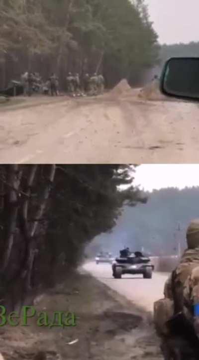 Synced up footage of the misidentified tan