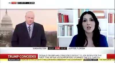 Watch Trump loyalist Erin Emore have a complete meltdown when Sky's Adam Boulton told her that she is living in an alternate reality.