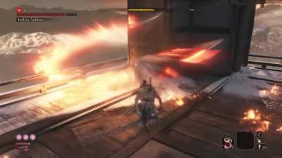 I really like how much of a pushover Isshin Ashina is, compared to his Sword Saint counterpart.