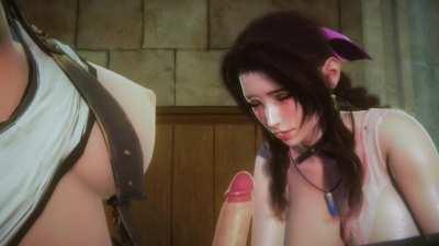 Aerith Dominated by futanari Tifa ( rtwlingo666)[ final fantasy]