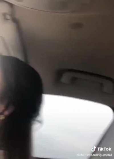 Freaking out when a giant spider is crawling around in the car on the highway