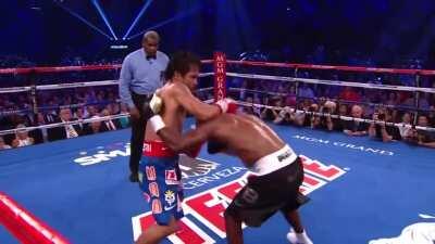 Tremendous Head movement by Tim Bradley - (Manny vs Tim 1)