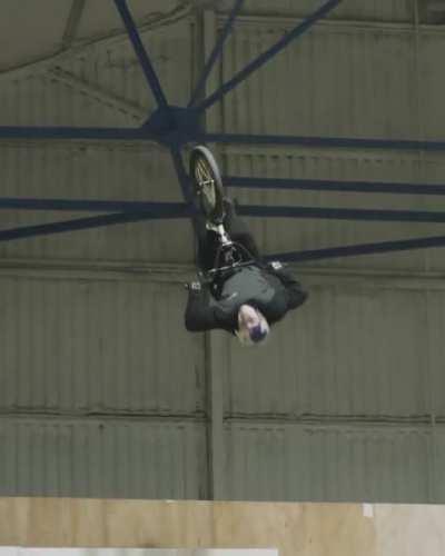 First ever triple flair backflip on BMX!