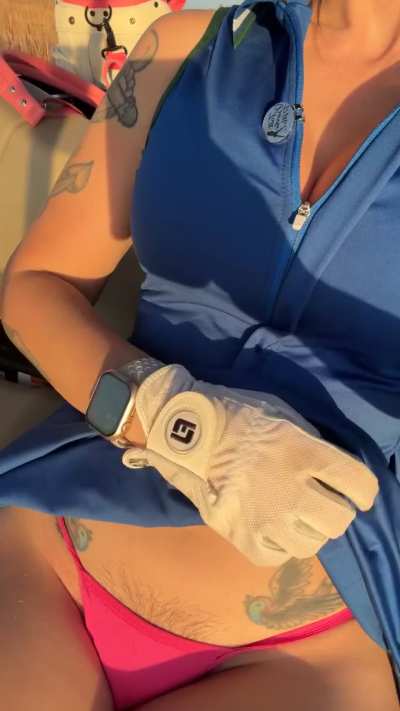 Getting a little wet on the course