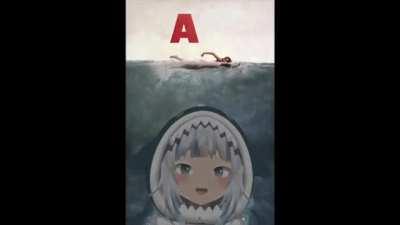 The Jaws Theme Song but with the Gwar Gura's A sound effect