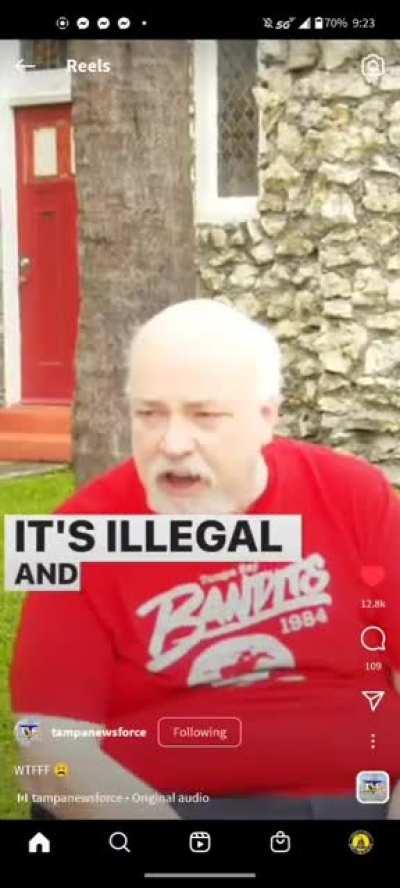 in front of a church