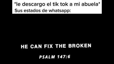 Mi abuela en estos momentos: