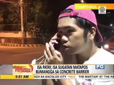 Kapampangan witness interviewed on news. It gets better every second.