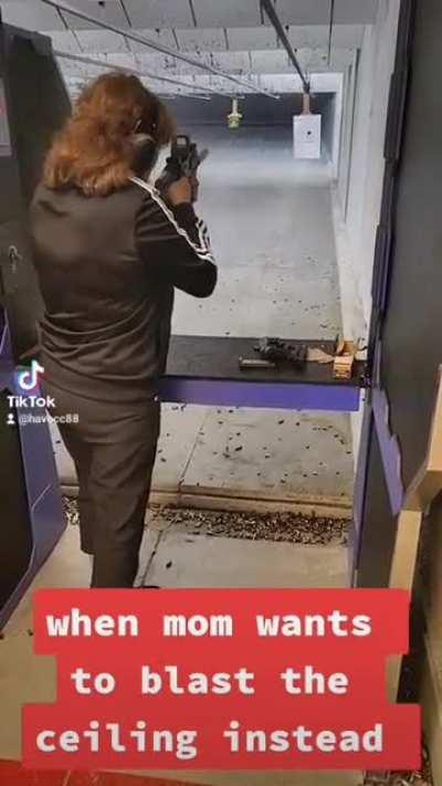 mom at the range 😆