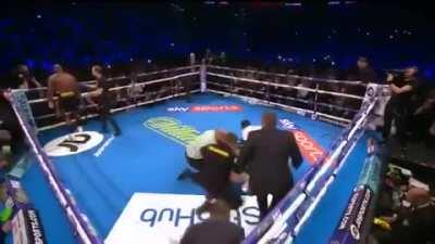 March 24, 2018 - Dillian 'The Body Snatcher' Whyte finishes Lucas 'Big Daddy' Browne in round six.