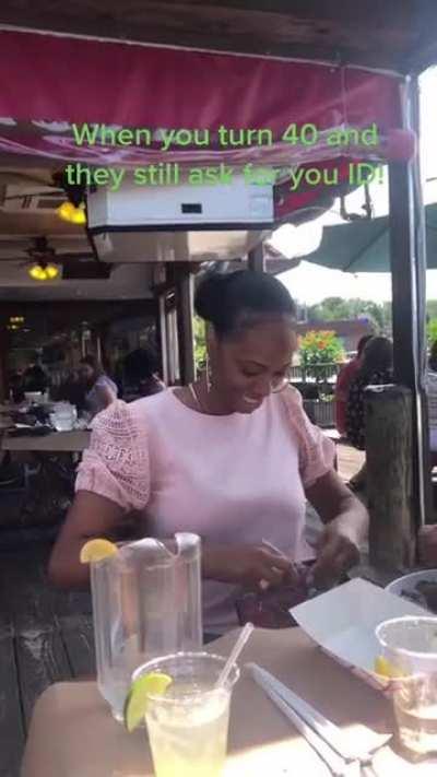 When you turn 40 and they still ask your ID