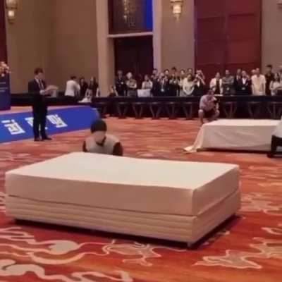 Bed making competition