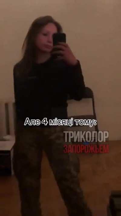 A disabled woman of the Ukrainian army recorded a video of how she looks now, and how she looked 4 months ago.