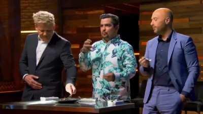 Gordon Ramsey Licks The Plate Clean.