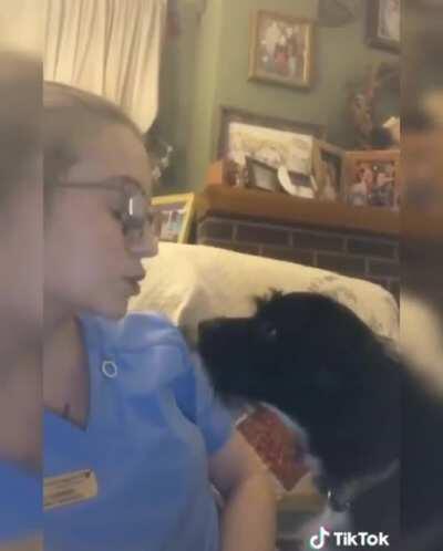 She probably fucks that poor animal too