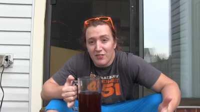 Guy buys 116 year old bottle of soda on eBay and drinks half of the bottle before his girlfriend discovers some critical information @1:19