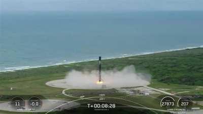 B1060 landing successfully at Cape Canaveral during today's Transporter-2 mission