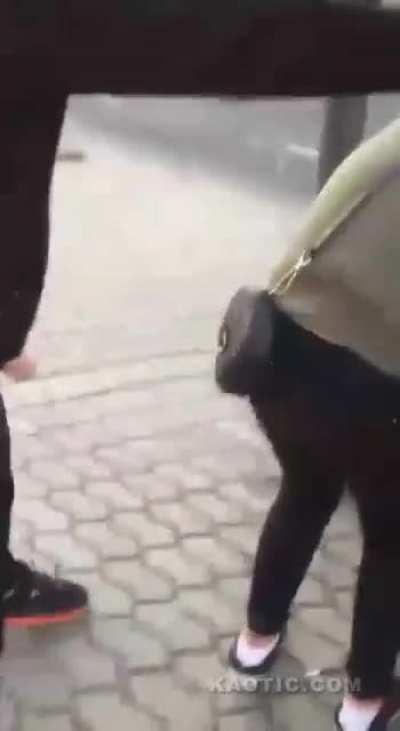 Pickpocket girls in Kiev. Who is the dick?