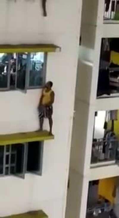 Man tries to commit suicide and is saved but gets beaten later because he tried to kill himself