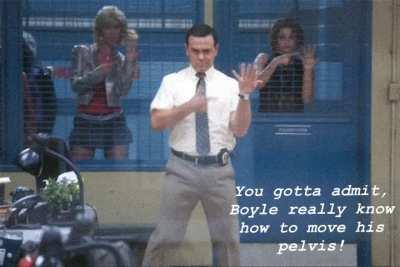 To me, one of the funniest Boyle-moments