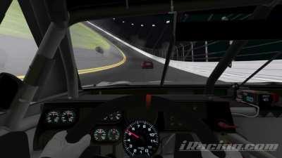 In the last lap, last corner at Daytona with 0x. all I had to do was cross the line and I would have a completely clean race... The lapped car behind me had other plans