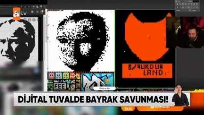 Xqc spotted on Turkish TV news after r/place stream