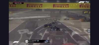 Replay of Grosjeans massive crash