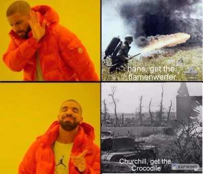 The Crocodile flame-tank is terrifying